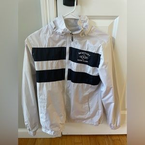 Newport RI embroidered rain jacket
